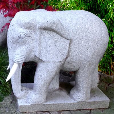 Elefant aus Granit, Höhe 50 cm
