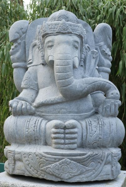 Ganesha aus Flussstein, Höhe 75 cm