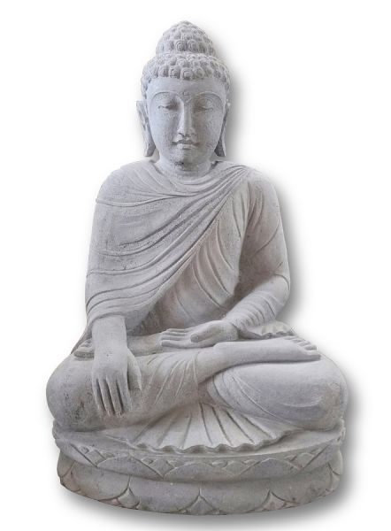 Sitzender Buddha, Erdberührung, h 100 cm