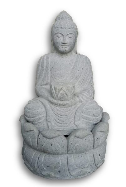 sitzender Buddha als Brunnen